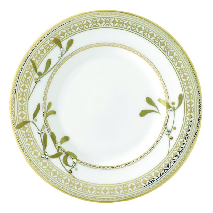 Golden Leaves Bread  Butter Plate Gold