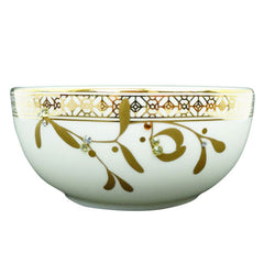 Golden Leaves Fruit/Dessert Bowl Gold