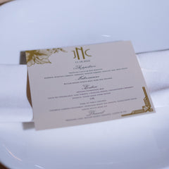 Square Dinner Menu