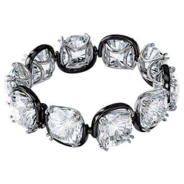 Swarovski Harmonia Bracelet - Cushion Cut Crystals - White - Mixed Metal Finish - Dalmazio Design