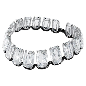 Swarovski Harmonia Choker - Oversized Floating Crystal - White - Mixed Metal Finish - Dalmazio Design