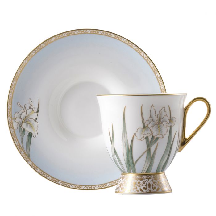 Iris Coffee Cup & Saucer