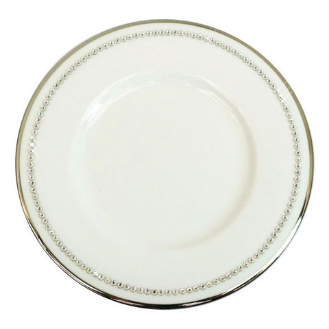 Knightsbridge Crystal Bread &amp; Butter Plate&#44; Platinum