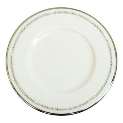 Knightsbridge Crystal Bread &amp; Butter Plate&#44; Platinum