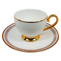 Knightsbridge Gold Tea Cup &amp; Saucer&#44; Gold