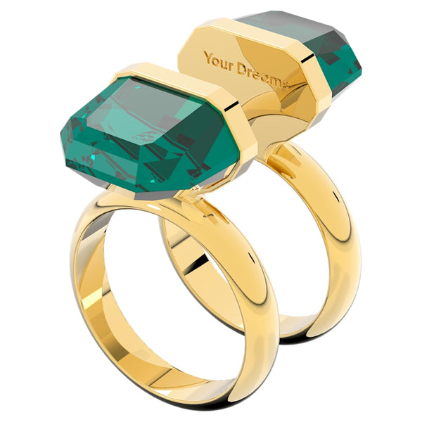 Swarovski Lucent Ring, Magnetic, Green, Gold-tone Plated - 25% OFF
