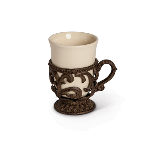 GG Collection 9 Oz. Acanthus Cup & Holder (Set Of 4) - 20% OFF