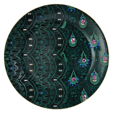 Magnificence Green Decorative Plate