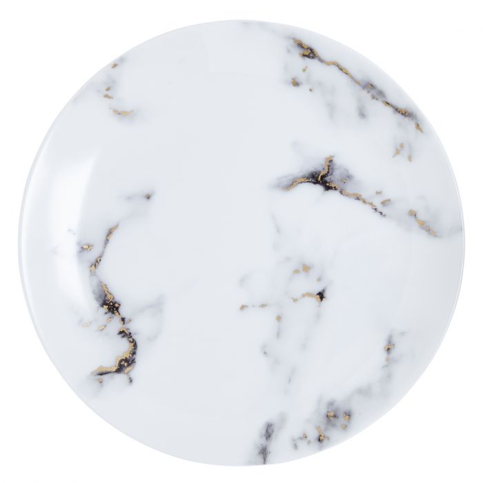 Marble Venice Fog Salad/ Dessert Plate