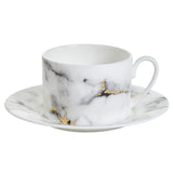 Marble Venice Fog Tea Cup Saucer