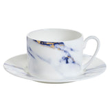 Marble Azure Tea Cup Saucer