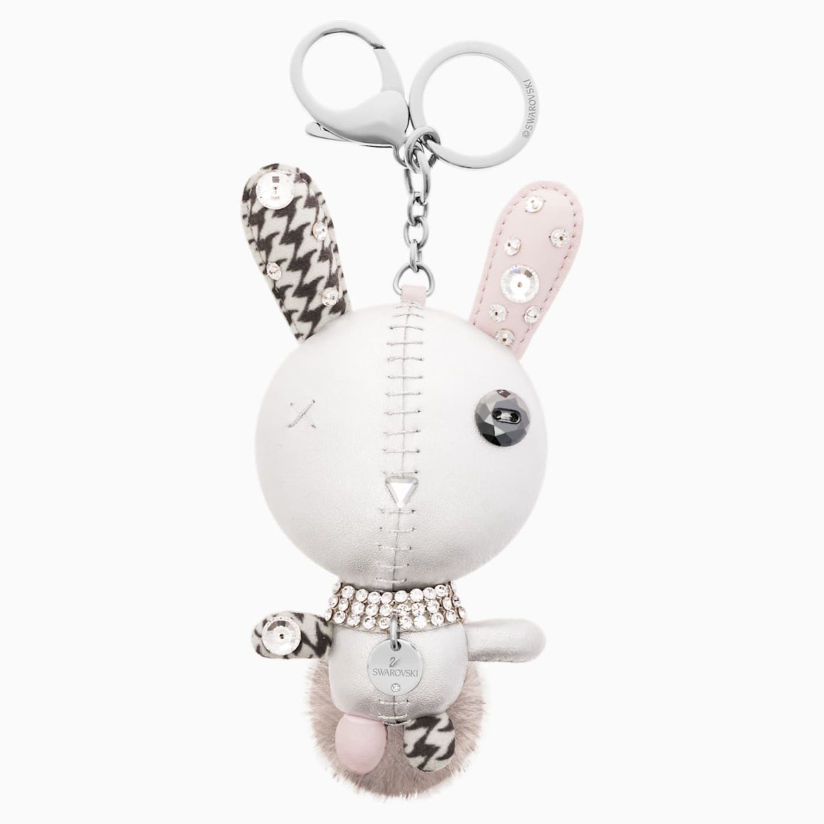 Swarovski Mathilde Bag Charm; Gray; Stainless Steel Dalmazio Design