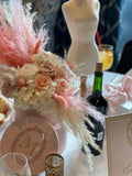 Custom Hat Box Centerpiece with Personalized Design Rental