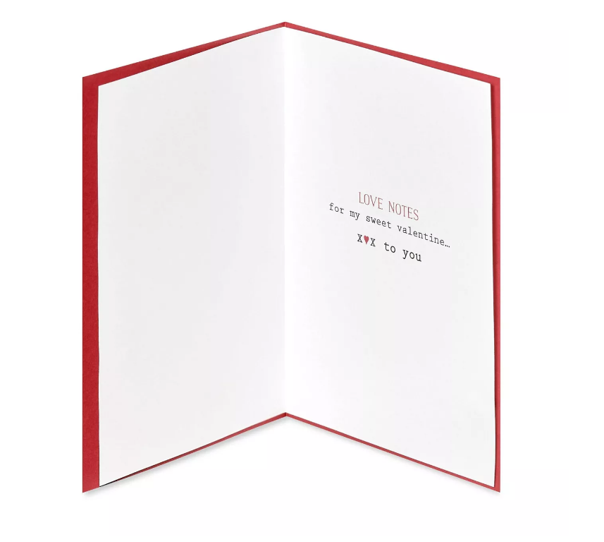 Love Notes Valentine's Day Greeting Card