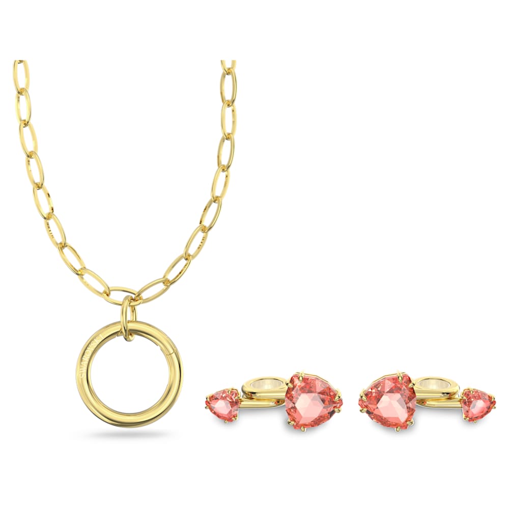 Millenia Crystal Earphone Accessory Compatible With Airpods® (2nd Generation), Pink, Gold-tone Plated