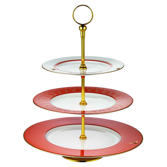 My Honeybee 3-Tier Cake Stand Gold-Orange