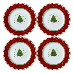 My Noel Salad / Dessert Plate (Set of 4)