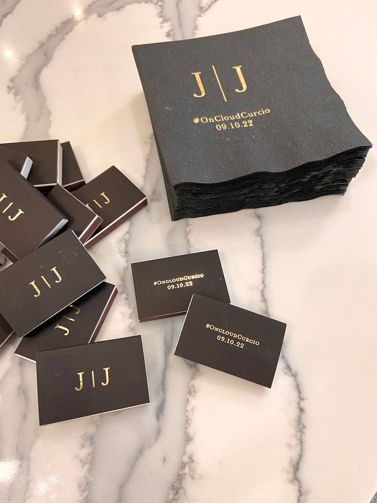 Modern Chic Personalized Match Boxes (Set of 50)