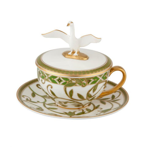 Neobe Tea Cup with Cover & Saucer