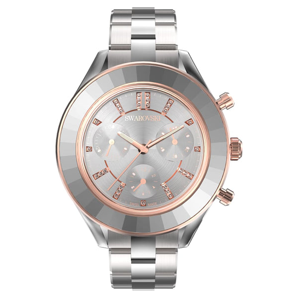 Swarovski Octea Lux Sport Watch, Metal Bracelet, White, Stainless Steel - 25% OFF