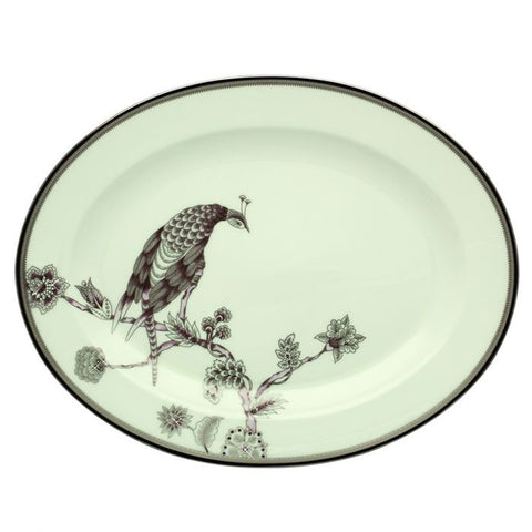 Pavo Silver 12 Oval Platter