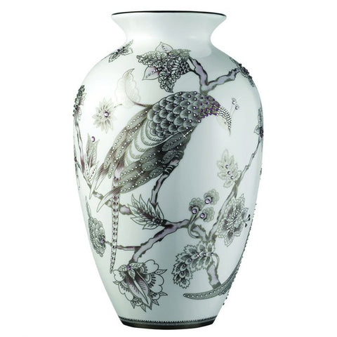 Pavo Silver Urn Vase