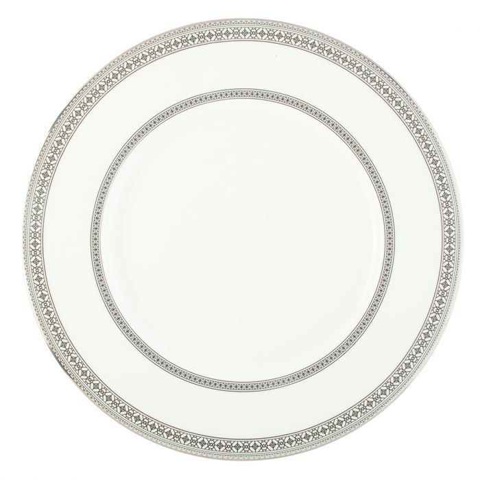 Platinum Leaves Charger Plate Platinum