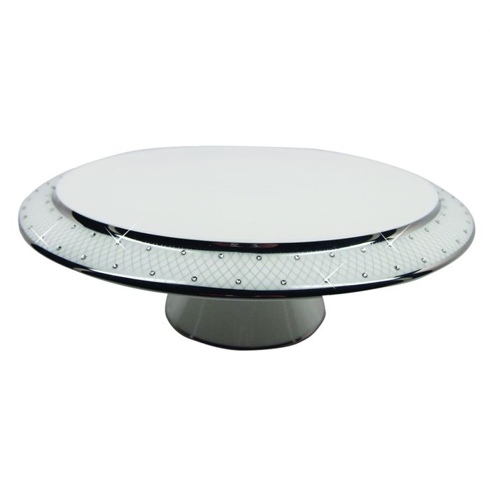 Princess Platinum Pedestal Cake Stand