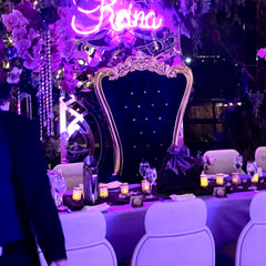 Enchanted Garden Velvet Throne Rental