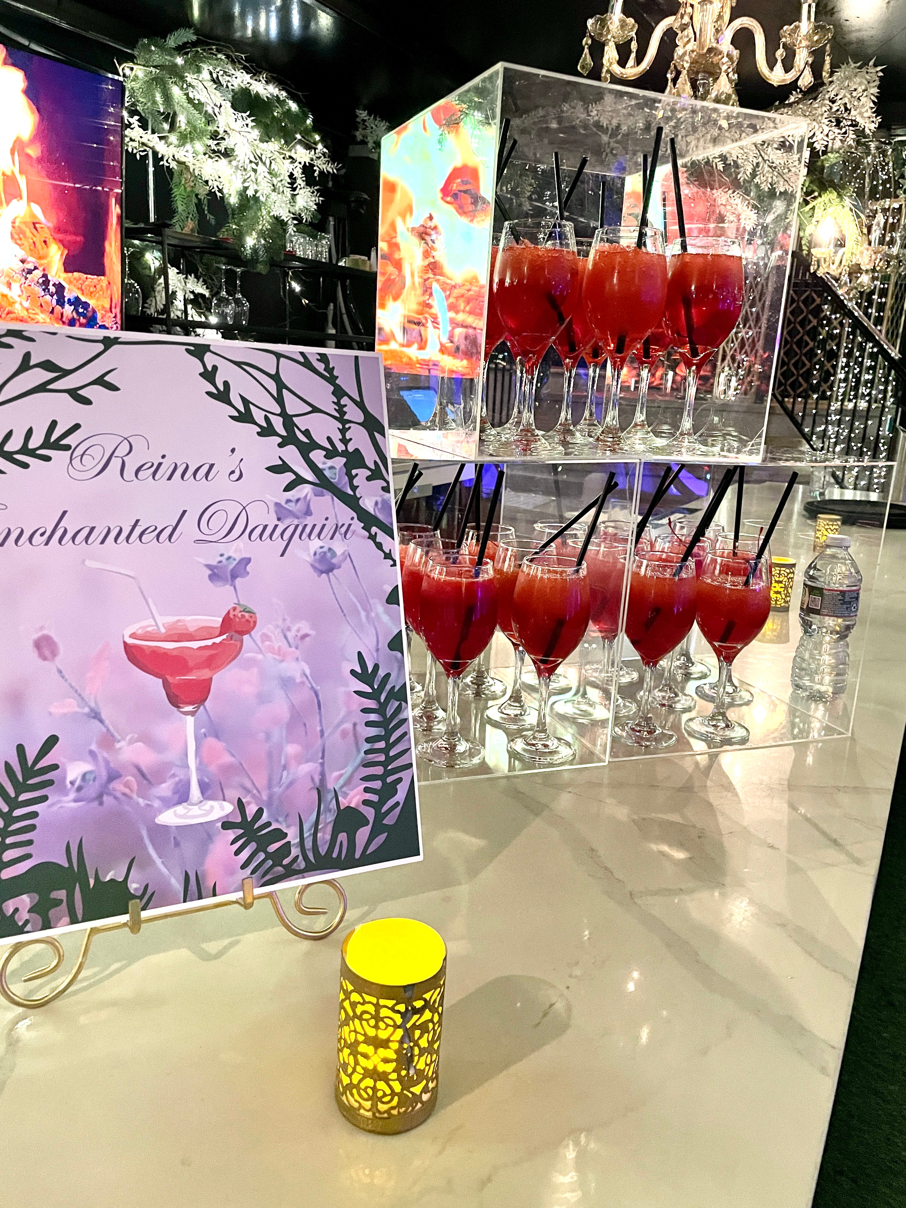 Enchanted Garden Specialty Drink Sign Rental
