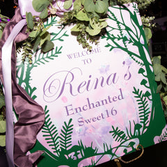 Enchanted Garden Welcome Sign