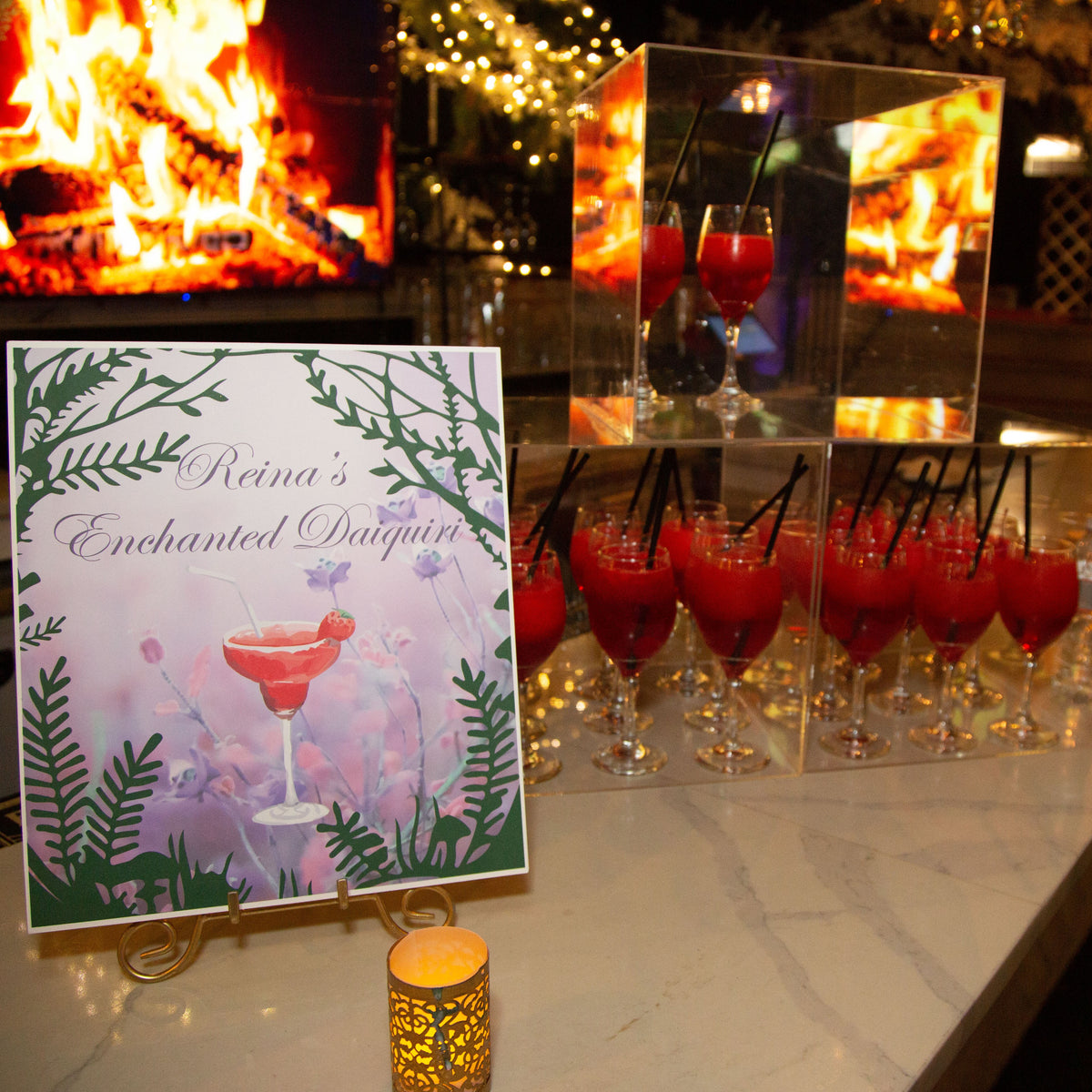 Enchanted Garden Specialty Drink Sign Rental