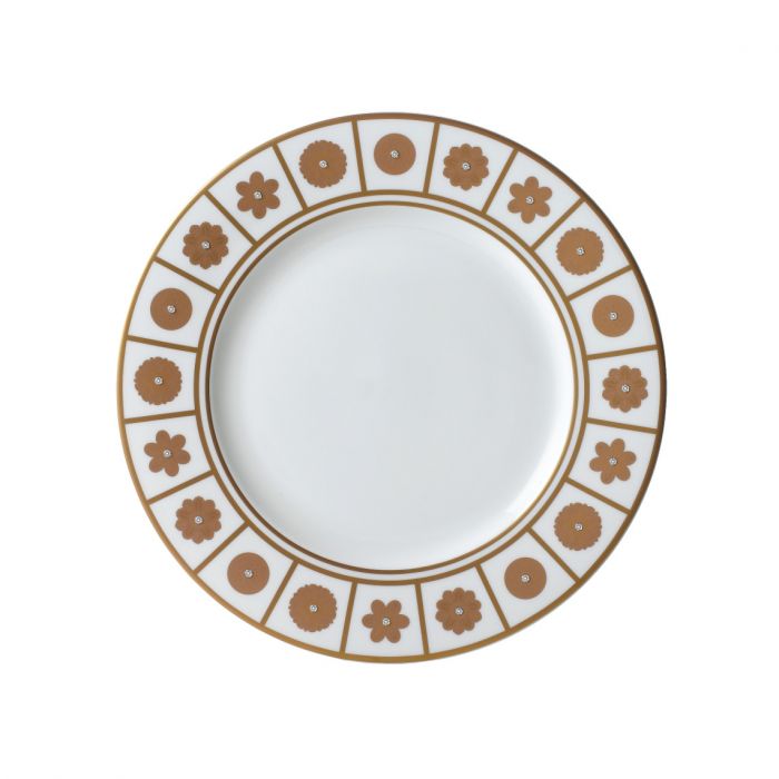 Rich White Dinner Plate