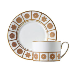 Rich White Tea Cup & Saucer