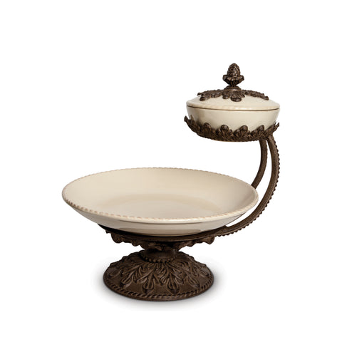GG Collection 16"D Baroque Chip Dip Server - 20% OFF