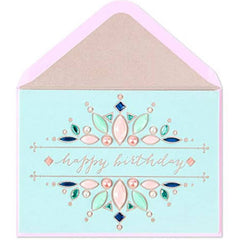 Pastels and Pearls Birthday Card