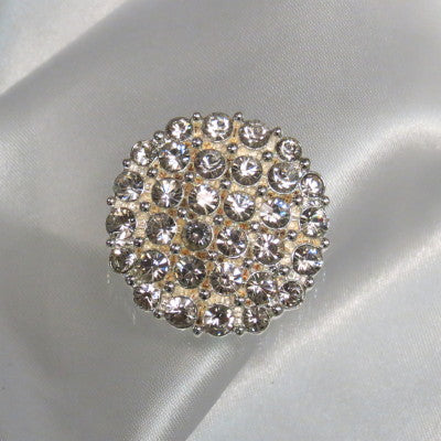 Dalmazio Design Rhinestone Accent Pave Honeycomb