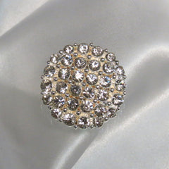 Dalmazio Design Rhinestone Accent Pave Honeycomb