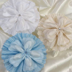 Dalmazio Design CRF Quadrifogolio Crystal with Pleated Ruffle
