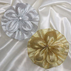 Dalmazio Design CRF Margherita Metallic Crystal with Ruffle
