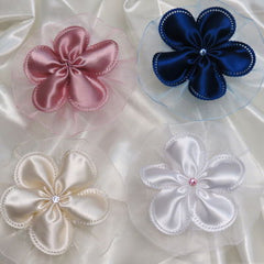 Dalmazio Design CRF Margherita Satin Crystal with Organza Ruffle