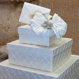 Dalmazio Design 3-tier Square Envelope Box Ivory