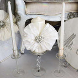 Dalmazio Design Candle Unity Set - White Silk & Pearls