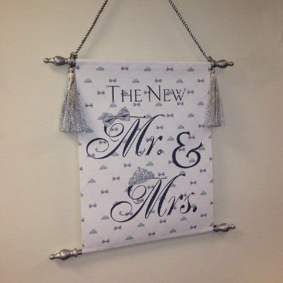 Dalmazio Design Canvas Keepsake Scroll - "The New Mr. & Mrs."