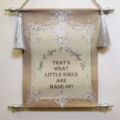 Dalmazio Design Canvas Keepsake Scroll - Sugar & Spice