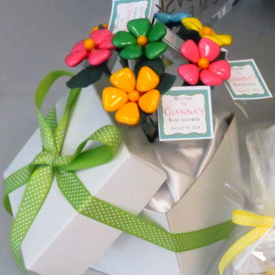 Dalmazio Design Gift Box Confetti Flower Breakaway Centerpiece - Small