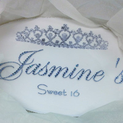 Dalmazio Design Keepsake Swarovski Plaque - Tiara w/ Personalization