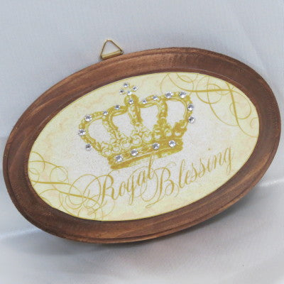 Dalmazio Design Keepsake Wooden Plaque - Royal Blessing 3x4"
