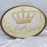 Dalmazio Design Keepsake Wooden Plaque - Royal Blessing 8x11"