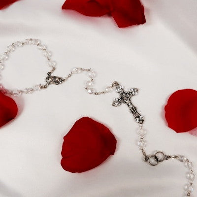 Dalmazio Design Wedding Bouquet Rosary Classic Cross